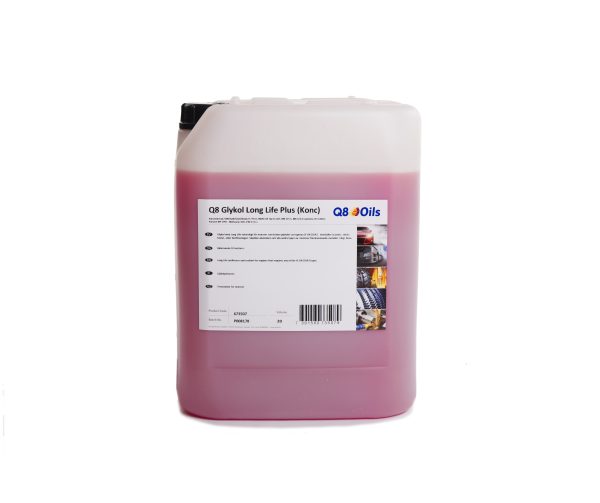 Q8 Glykol Long Life Plus, Koncentrerad, 20 liter